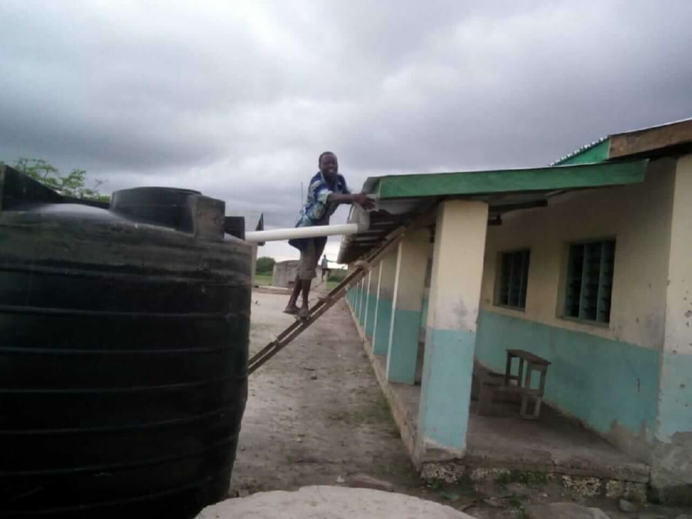 Wateroogst via dakgoten