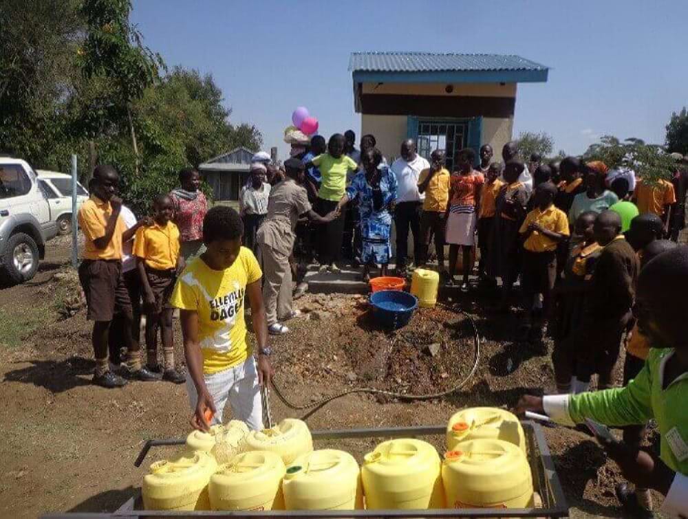 Verkoop van water uit boorput