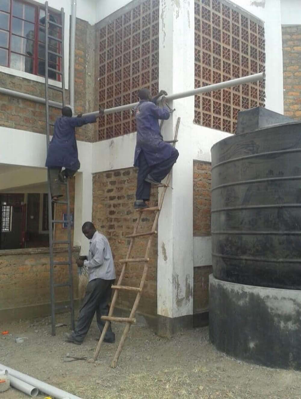 Wateroogst via dakgoten