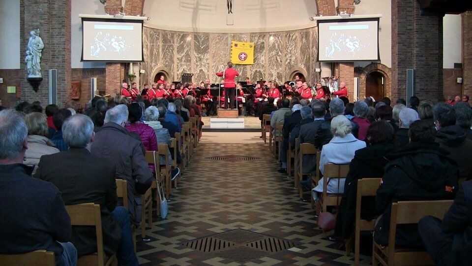 Optreden van de Scoutsharmonie