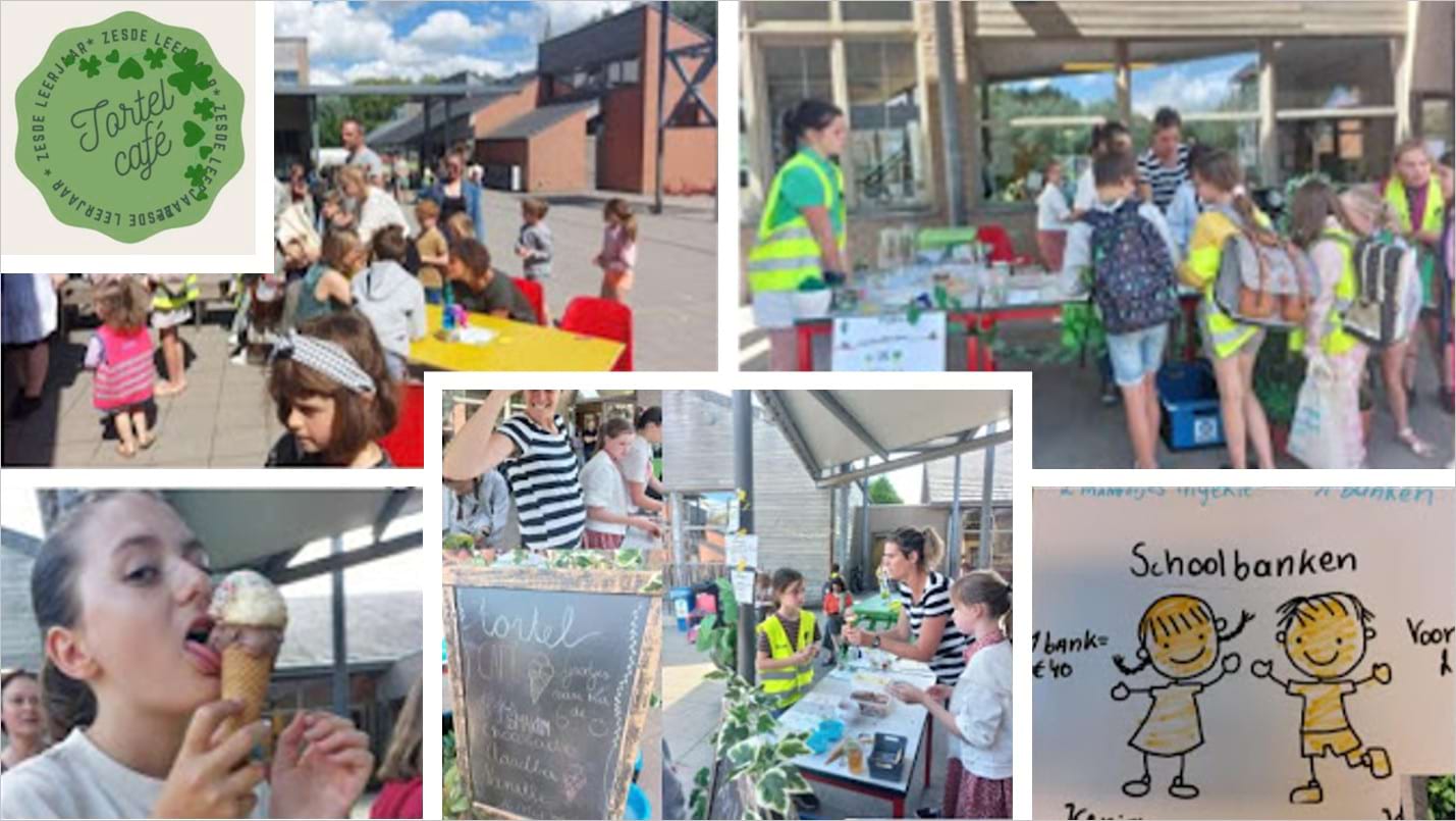 Ijsjes- en drankverkoop tijdens het oudercontact